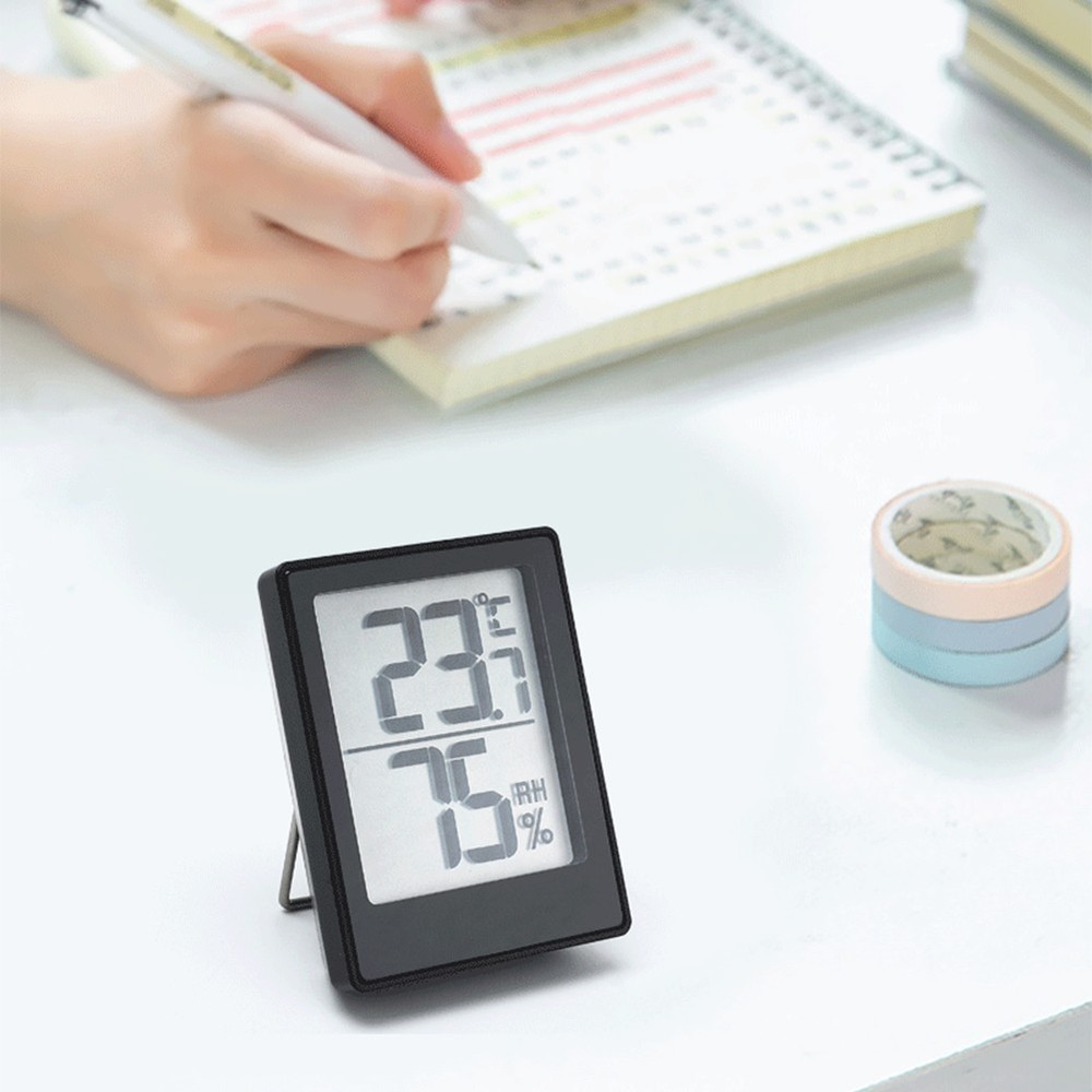 Foldable Indoor Thermometer Hygrometer for Kitchen and Office Climate Control