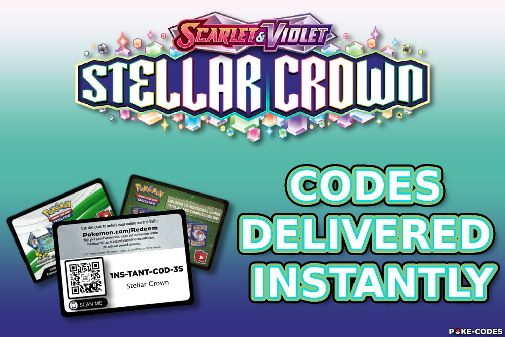 Pokemon - Stellar Crown TCG Code Cards - INSTANT DELIVERY - ACTIVE: 9/13/2024
