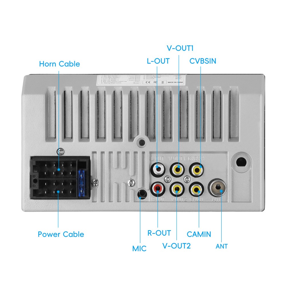 7" Double 2Din Car Stereo Radio Touch Screen Bluetooth FM Mirror link MP5 Player