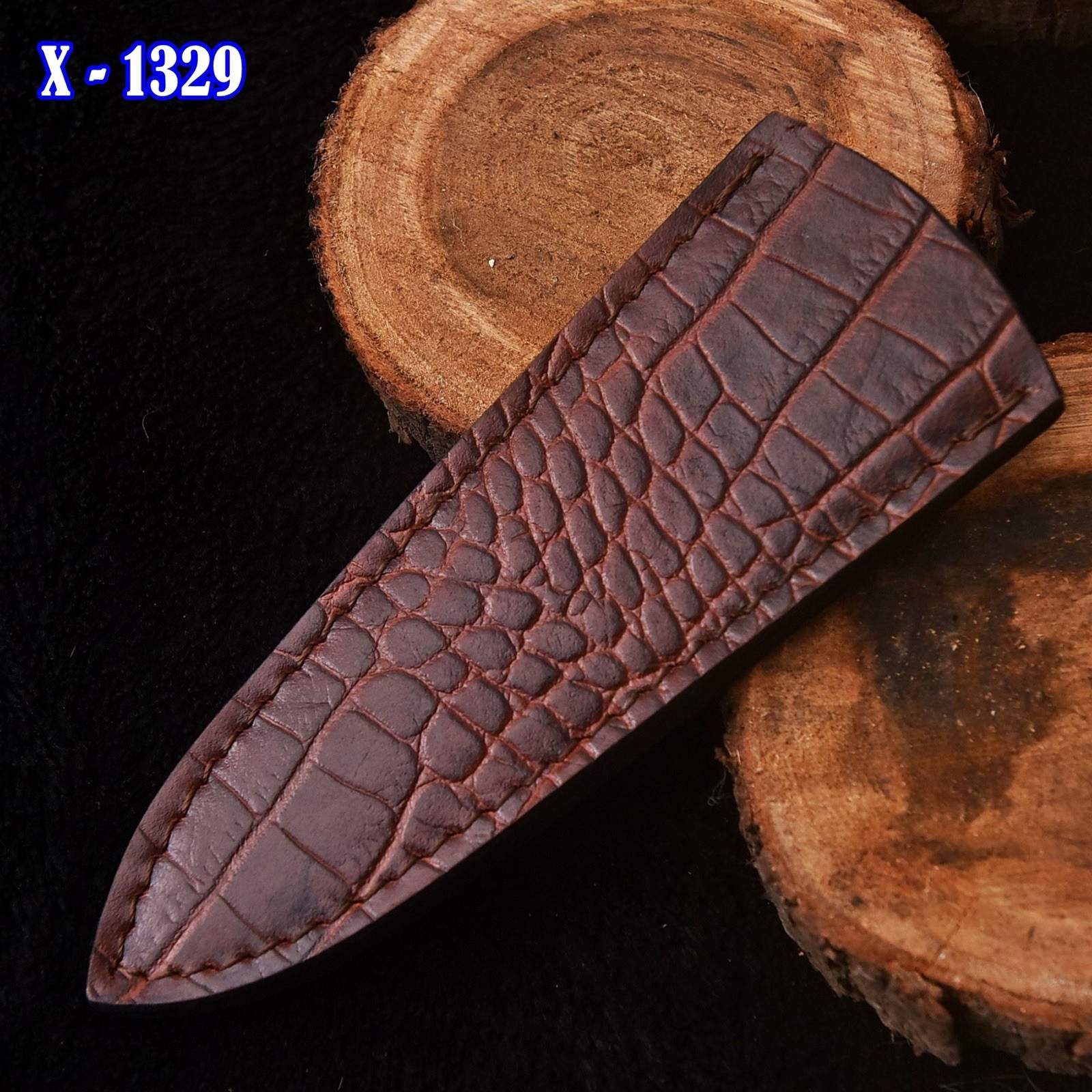 Custom Handmade Fix Double Edge Dagger Blade Leather Sheath Back Clip - Boot