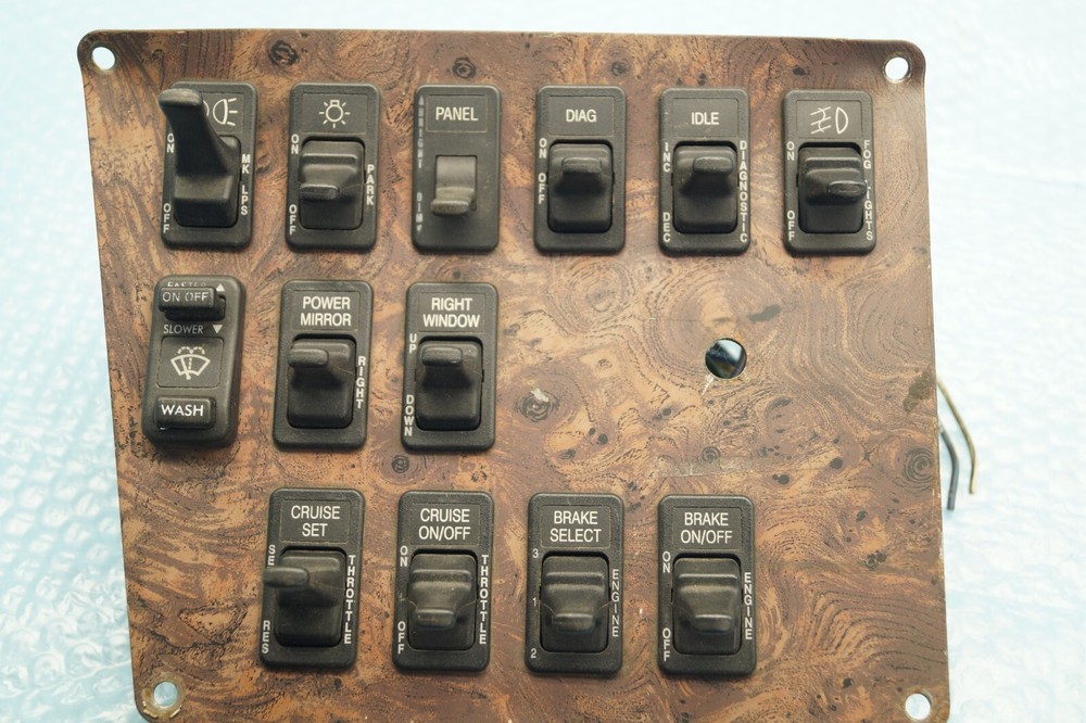 ✅ International Cabin Switch Buttons Dash Panel Lineset OEM SS