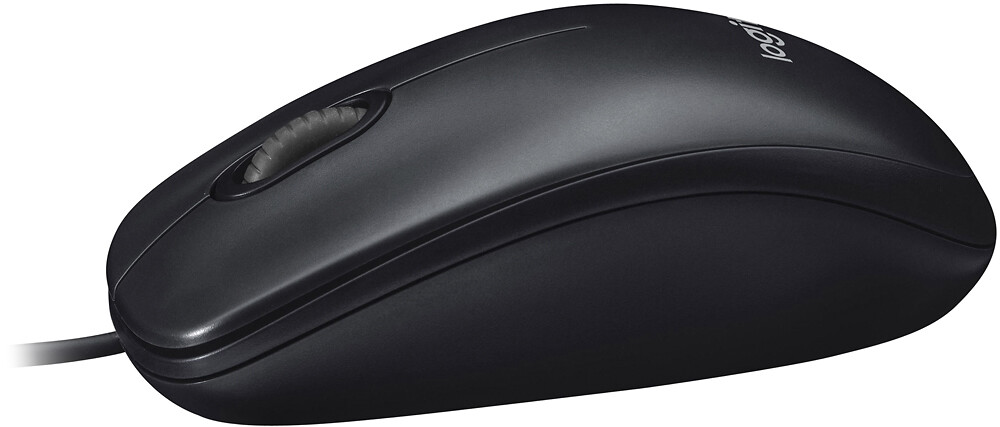 Logitech - M100 Wired Optical Ambidextrous PC Mouse with 1000 DPI Optical Tra...