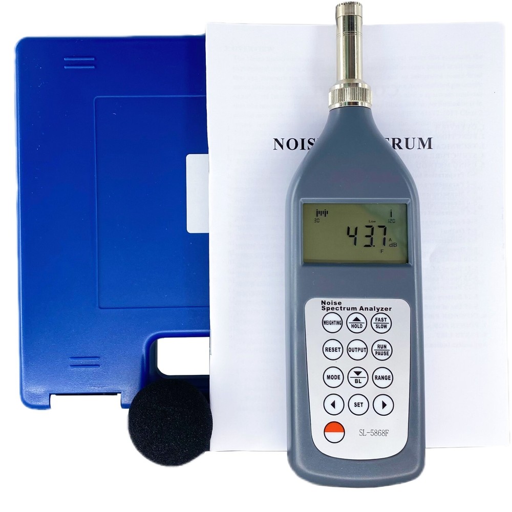 Integrated Sound Level Meter Noise Spectrum Analyzer with Range 25dB~130dB (A)
