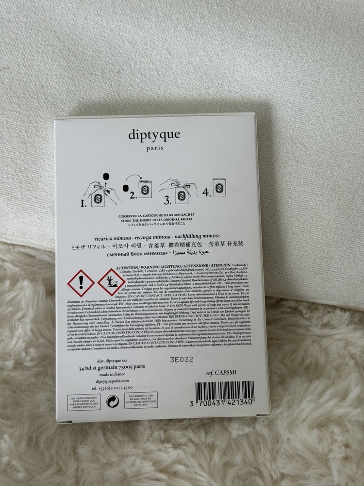 Diptyque MIMOSA Insert for Diffuser Refill