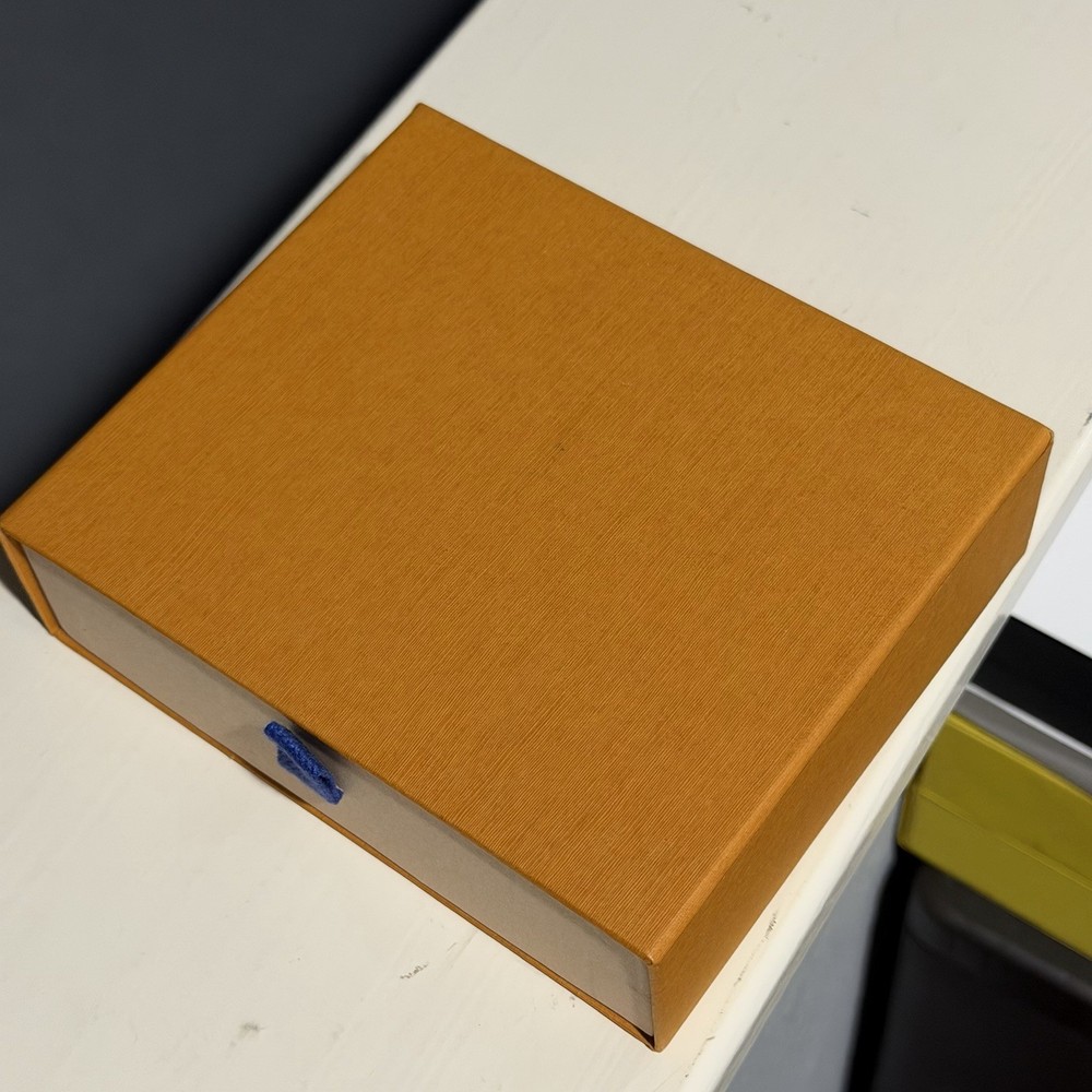 Authentic Louis Vuitton Orange Empty Gift Box 5.75"x5" EUC!