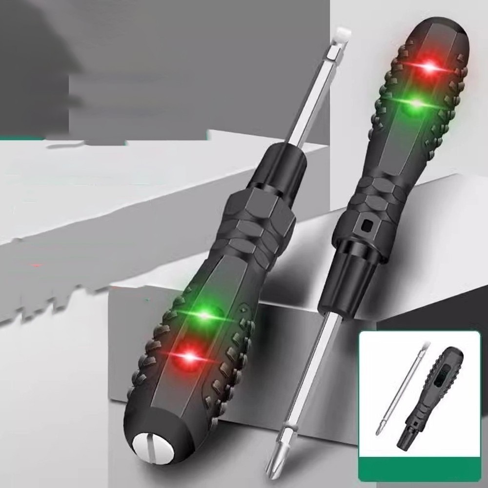 Dual Purpose Electric Tester with Screwdriver Functionality for Line Detection