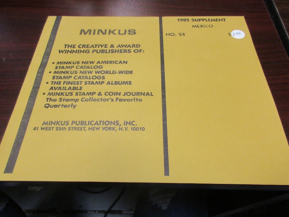 "MINKUS" 1985  SUPPLEMENT  MEXICO  #24     W/FREE SHIPPING!!!