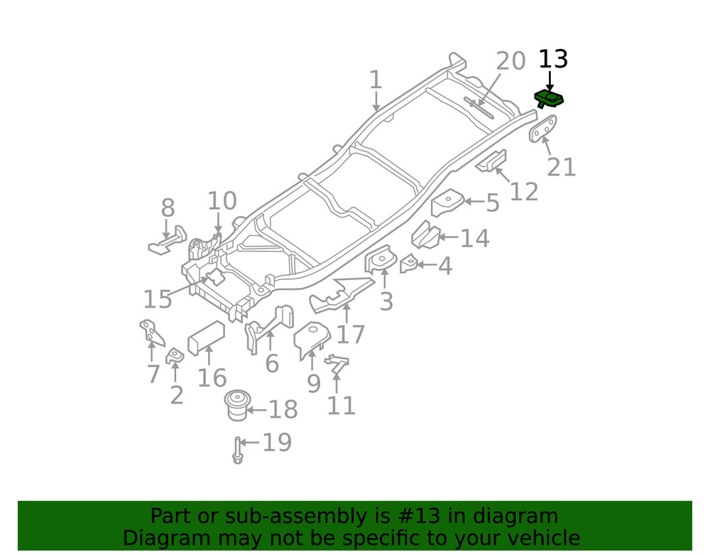 Genuine Nissan Mount Bracket 95252-EA830
