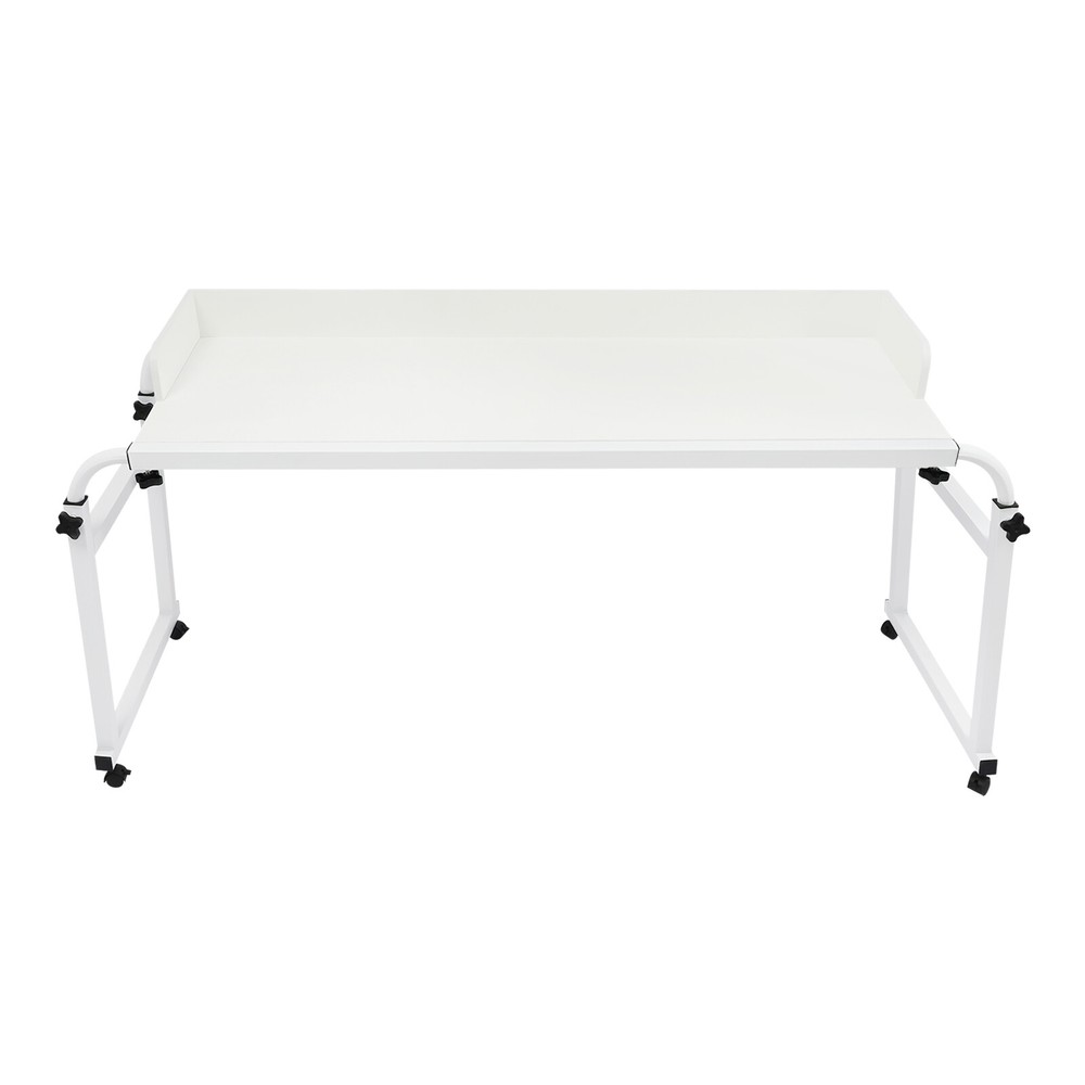 Height Adjustable Overbed Table, Overbed Table with Wheels, Over Bed Desk