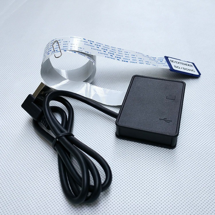 2in1 USB to SD Extension Cable Extender Reader Box Mobile Phone for Data Update