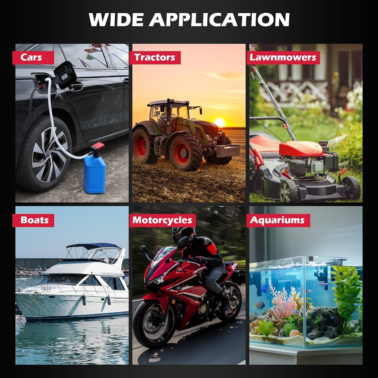 Automatic Fuel Transfer Pump with Auto-Stop Sensor(3.2 GPM), Battery...