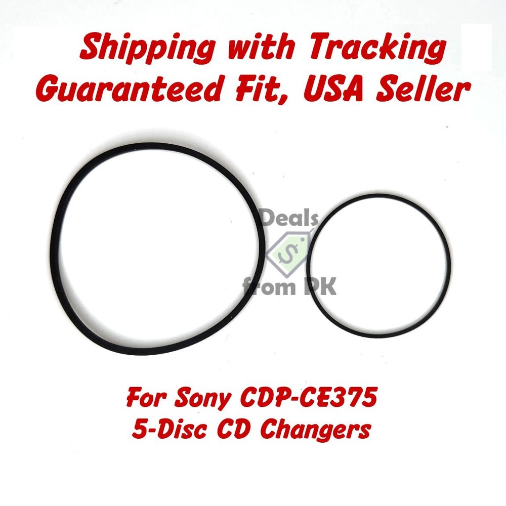 Belt Kit for Sony CDP-CE375 5-Disc Carousel CD Changer - WITH TRACKING