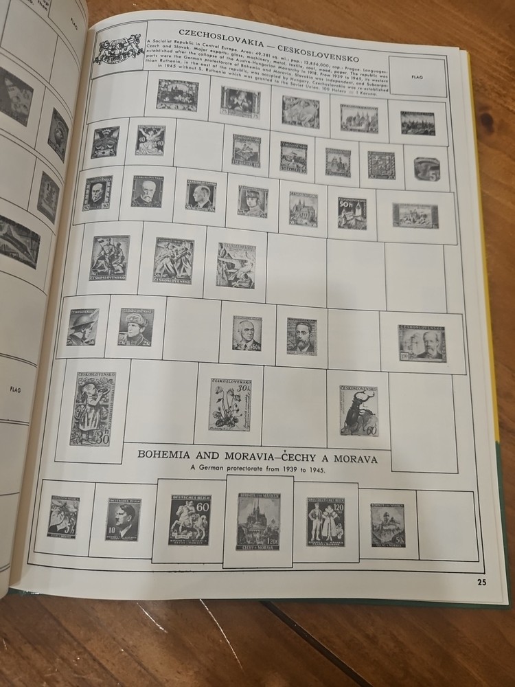 My First Stamp Album - Vintage 1967 Plus Flags Of The World stamps Beginners.