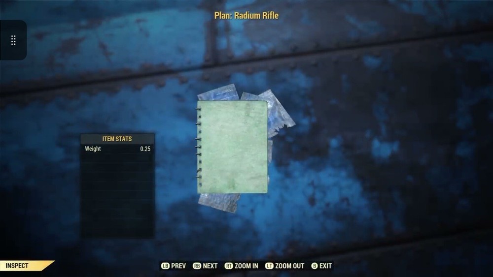 (Xbox) Radium Rifle Plan