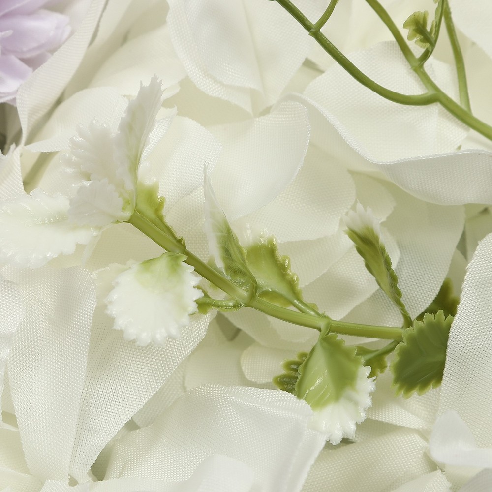 3D Flower Wall Panel-12pcs Artificial Flower Wall Background Rose Wedding Wall