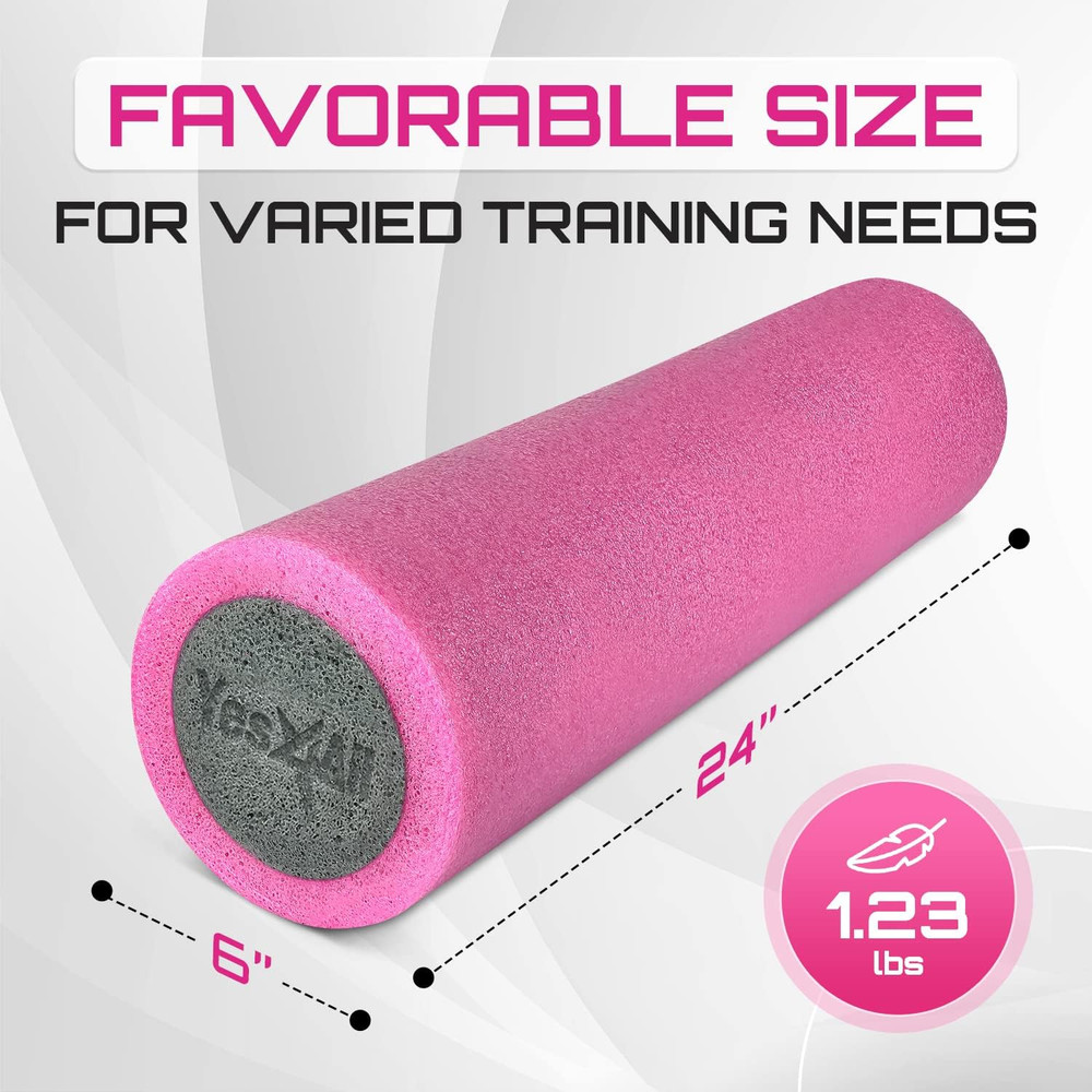High-Density EPP round Back Roller Foam, Exercise Foam Roller for Yoga, Pilates