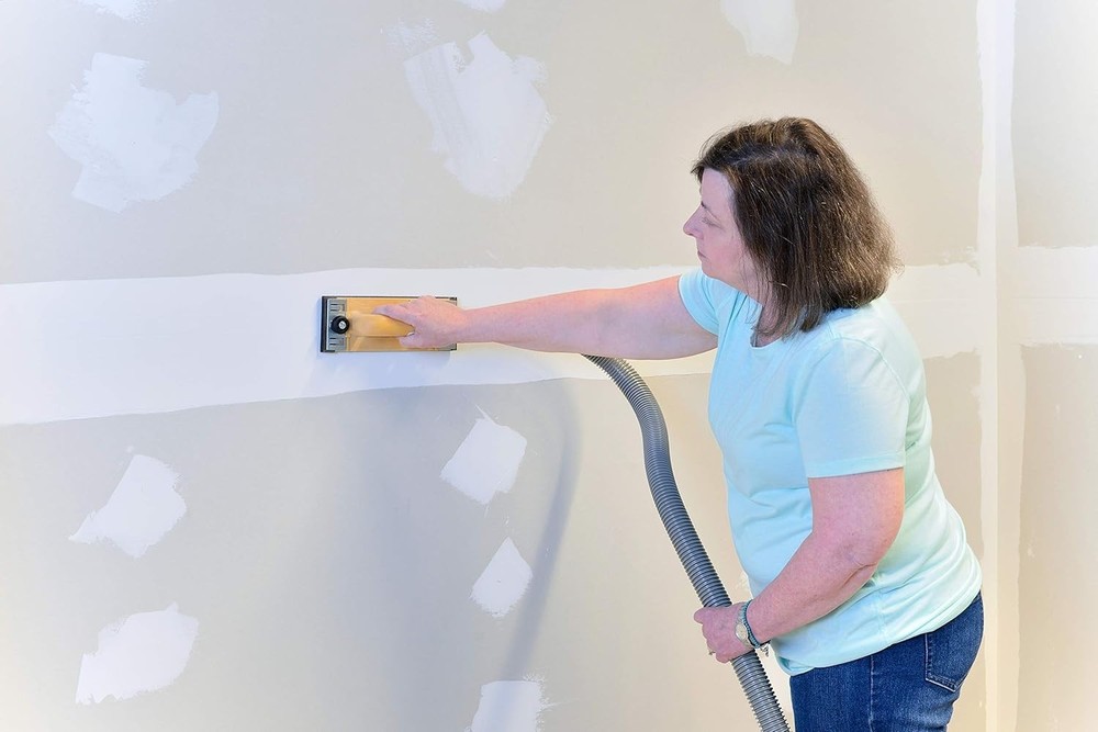 Versatile Dust-Free Drywall Vacuum Hand Sander - Quick Screen Replacement Tool