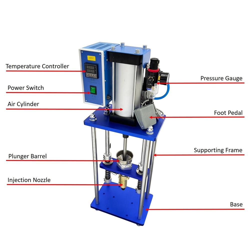 110V Laboratory Pneumatic Prototype Sampling Plastic Injection Molding Machine