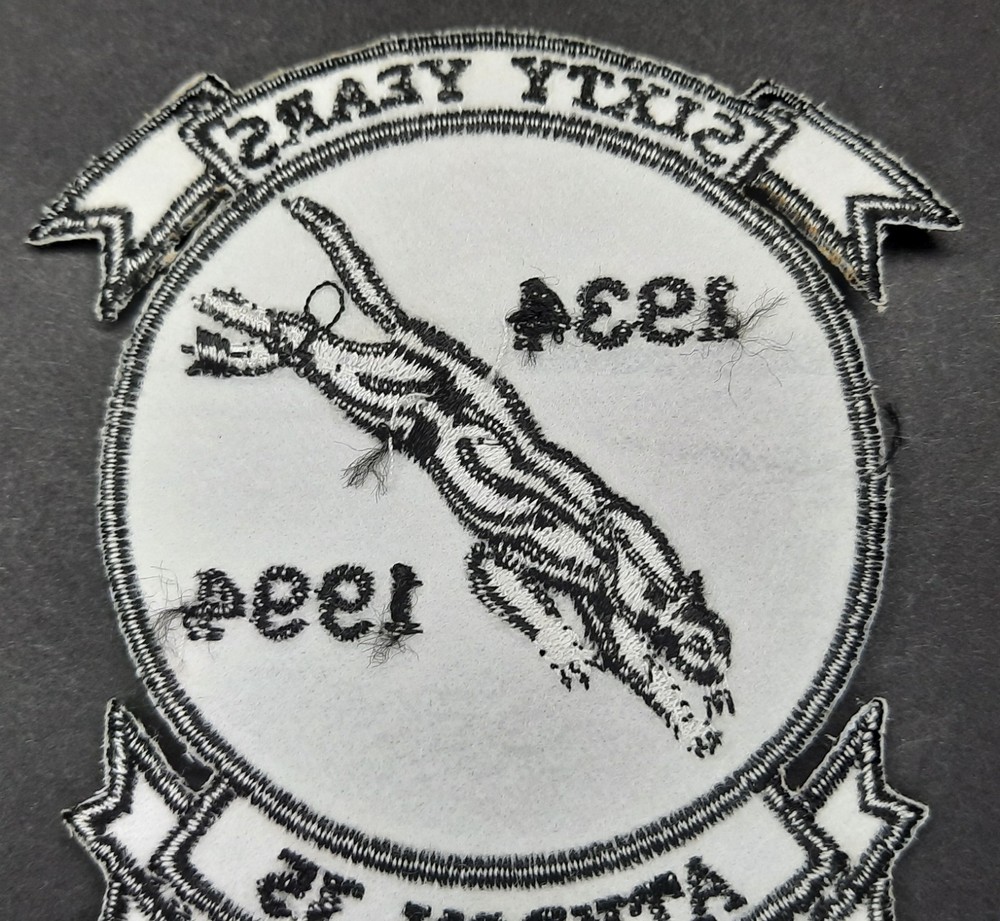 Original USN Patch Navy VA-35 Attack Squadron Black Panthers 1994 Sixty Years 60