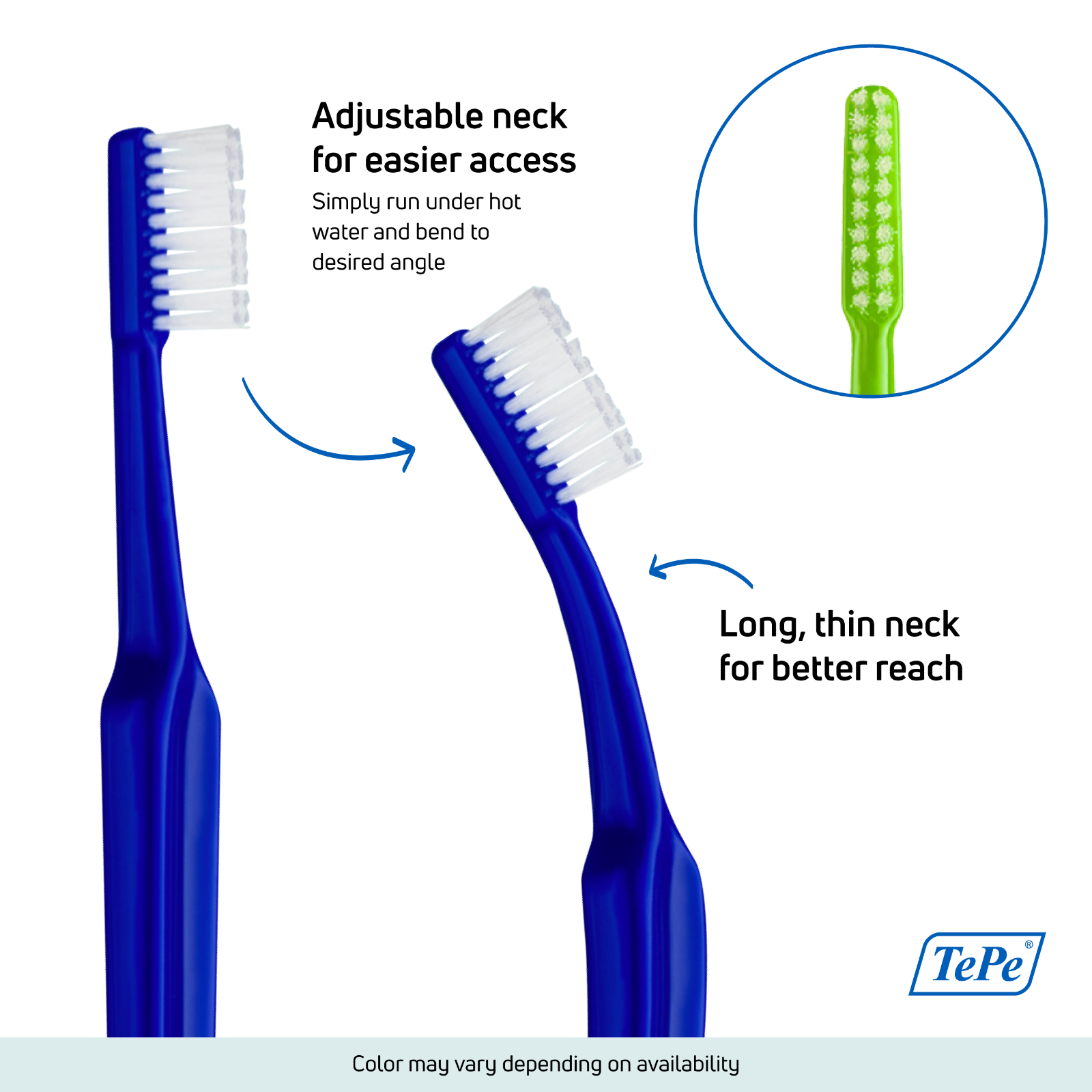 TEPE Implant Orthodontic Soft Toothbrush – Cleaning Implants & Fixed Braces 1Pk