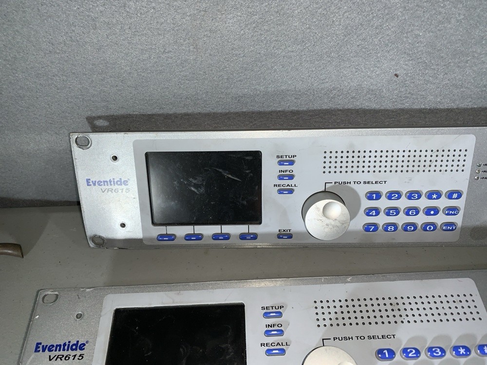 2 Eventide VR615 Server Face Plates Controls