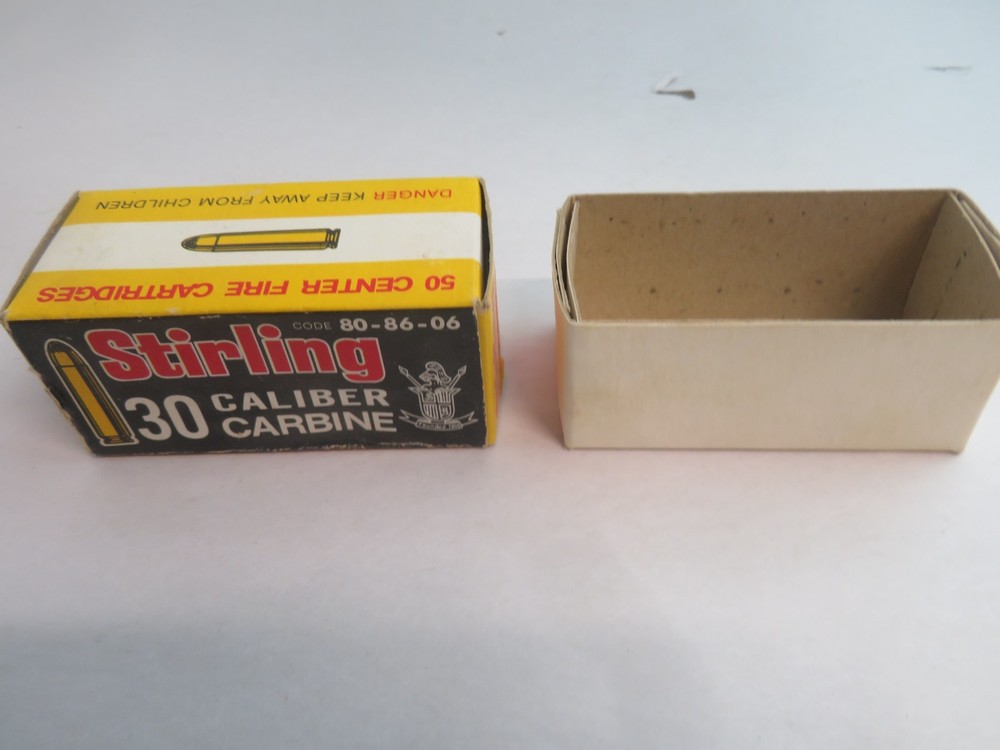Stirling 30 Caliber Carbine Empty Ammo Box