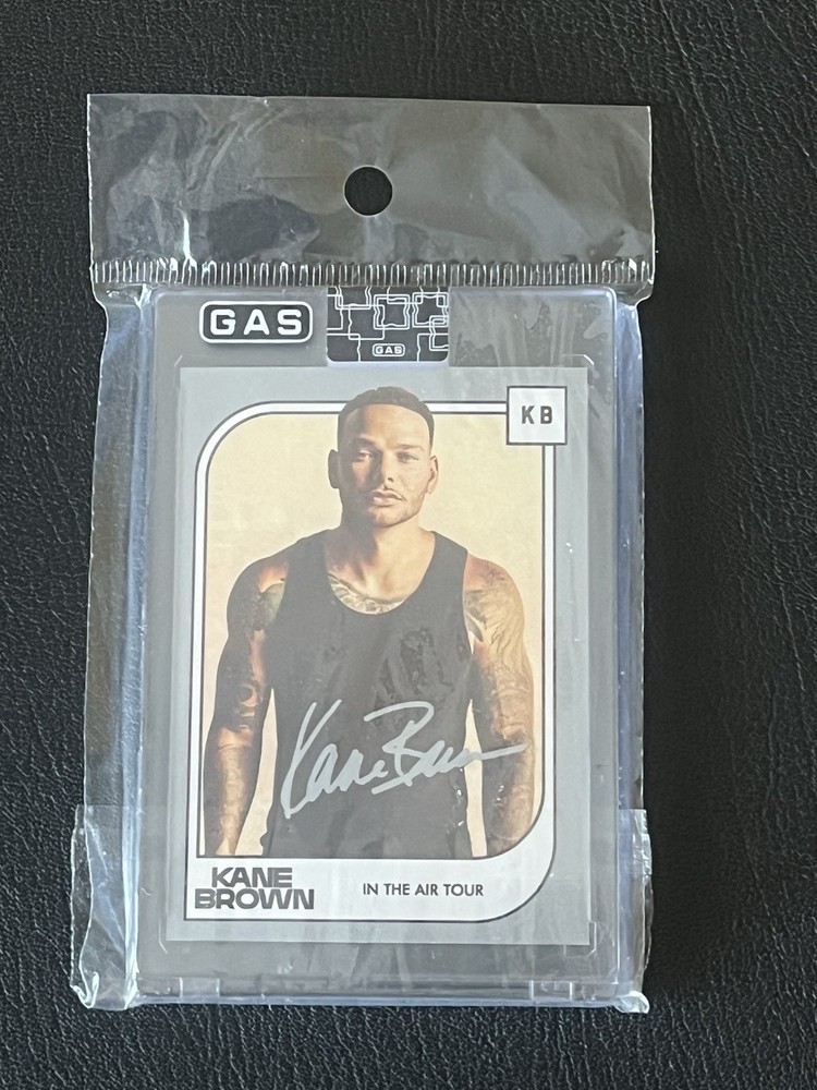 Kane Brown In The Air Tour Autographed Card in Case & Sealed Never Opened