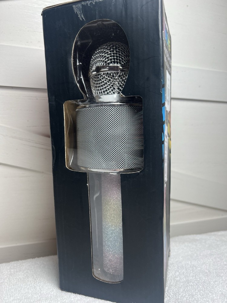 Glitter karaoke Microphone speaker rainbow
