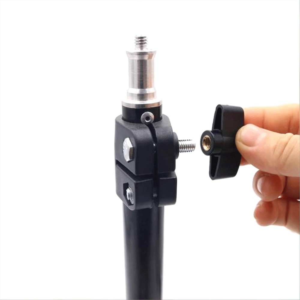 10PCS 1/4" Wing Knobs Through Hole T Hand Screw Nut 1/4", Black