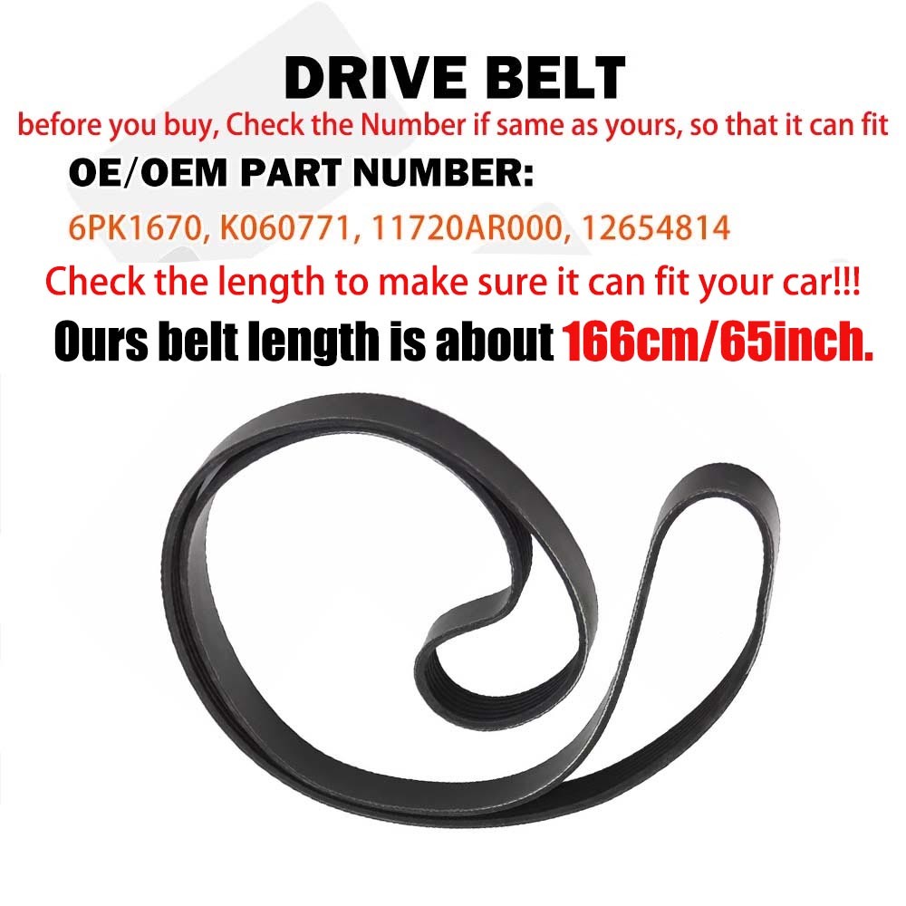 5184617AD For Chrysler For Dodge Drive Idler Pulley Tensioner Kit 3.6L V6