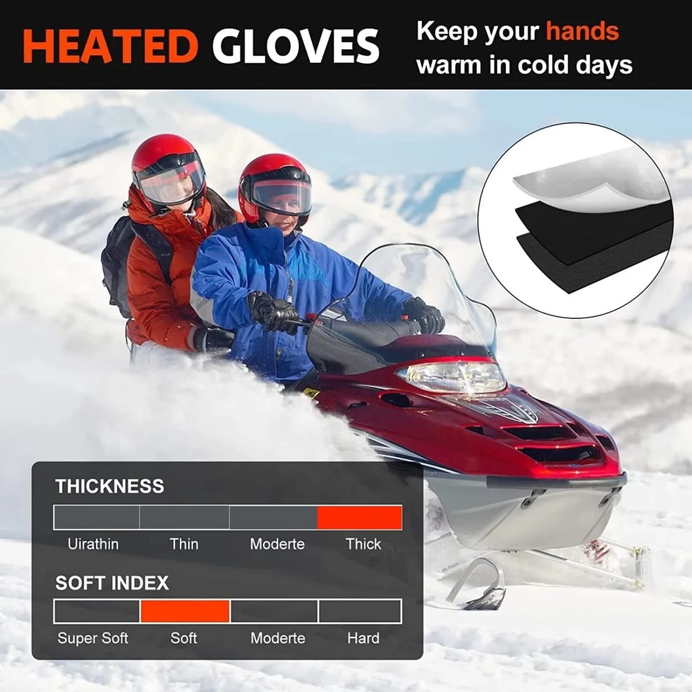 Motorcycle Heated Gloves Touchscreen Waterproof