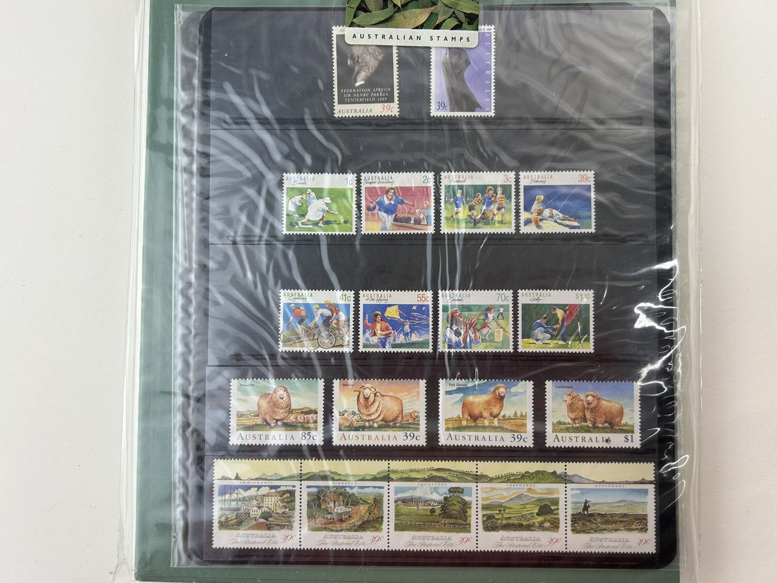 The Collection of 1989 Australian Stamps Deluxe Edition Year Album Australia