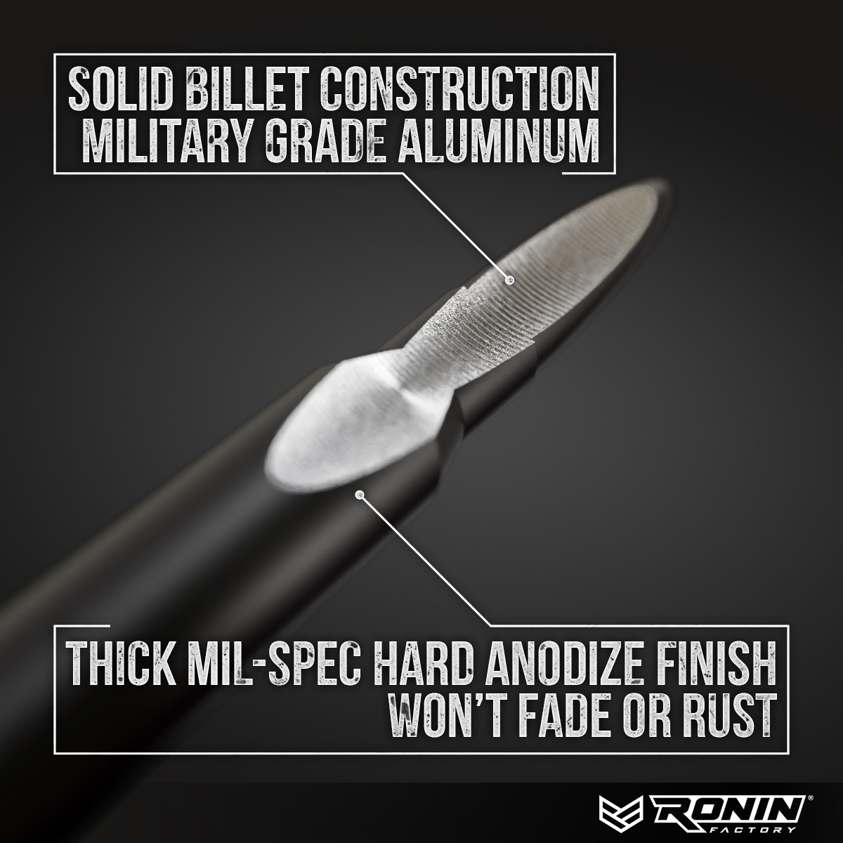 RONIN FACTORY 50 CAL BULLET ANTENNA CHEVY SILVERADO ANTI-THEFT