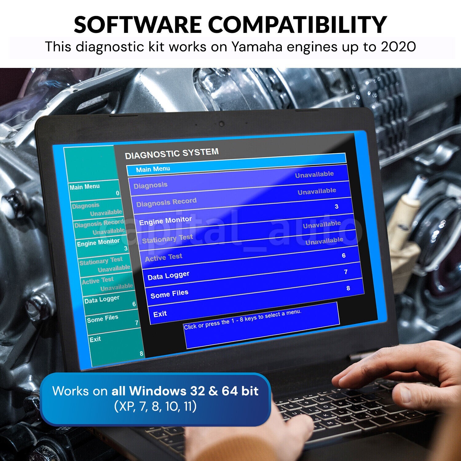 For Yamaha YDS Diagnostic cable set for Outboard / WaveRunner / Jet boat