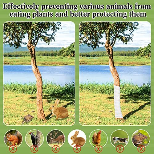20 Pcs Tree Protectors 2 Size Plastic Spiral Tree Guard Tree Trunk Protector