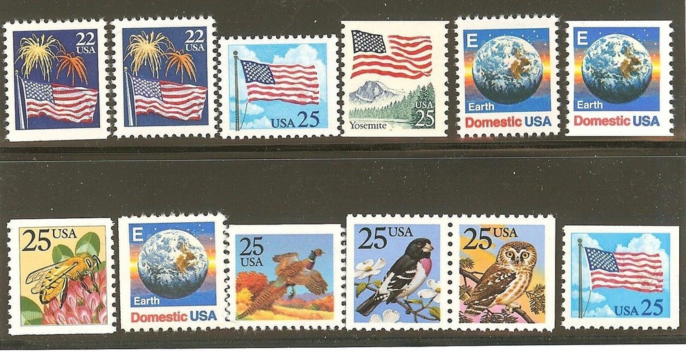 US Scott # 2276 - 2285A 12 Regular Issues MNH 1987-88