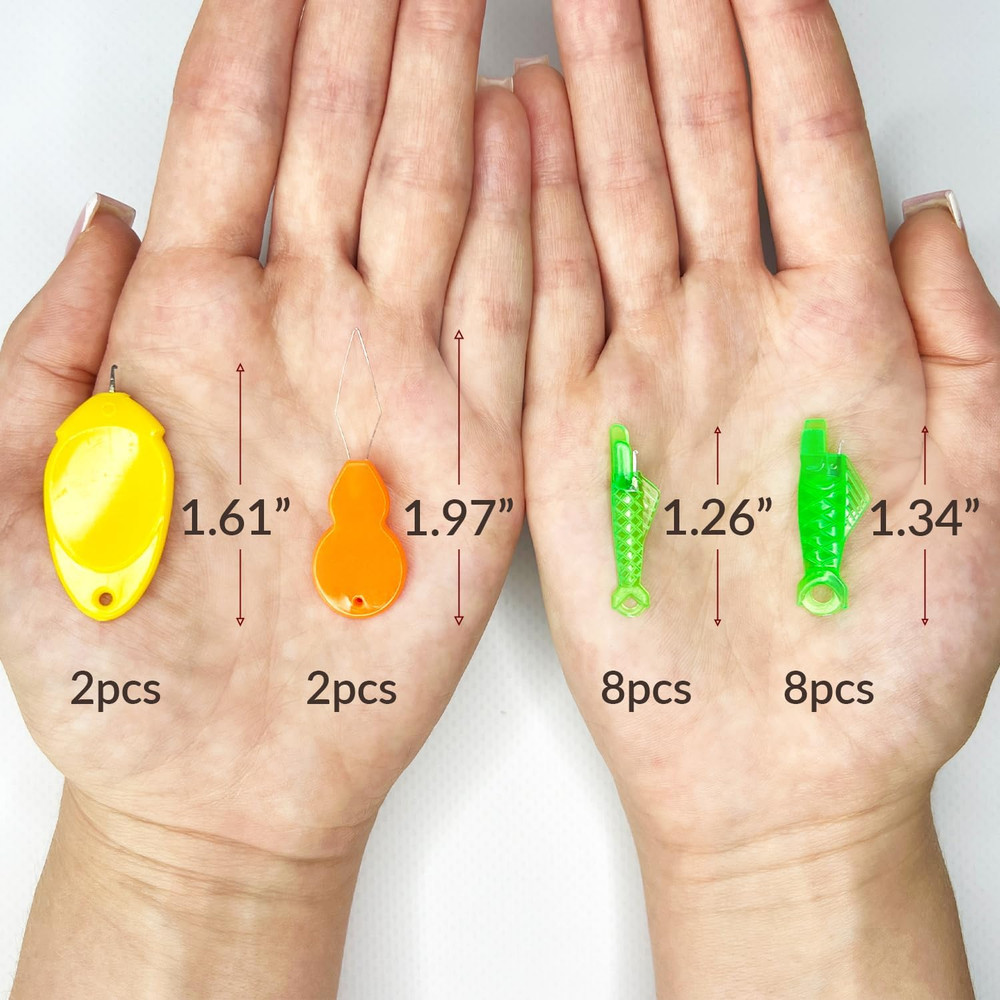 30 Pcs Needle Threader Set: Fish Type for Sewing Machines (Compatible Only wi...