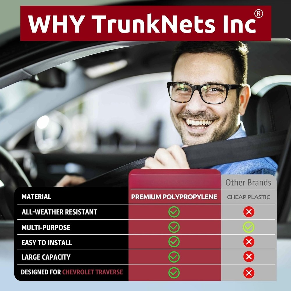 Envelope-Style Car Elastic Trunk Net - SUV Luggage Net