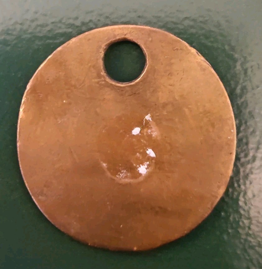 ARKWRIGHT COLLIERY TOKEN / COLLIERY PIT CHECK - marked ARKWRIGHT COLLIERY 550