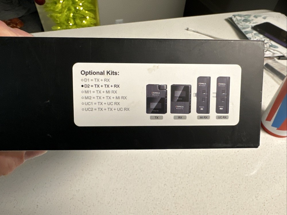 Comica BoomX-D D2 2.4G Digital Wireless Microphone Transmitter Receiver