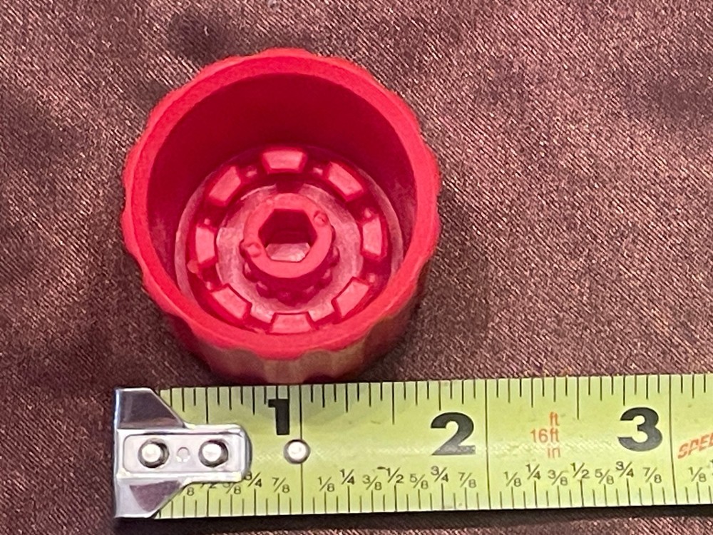 Taprite CO2 Regulator Bonnet Replacement Cap Red