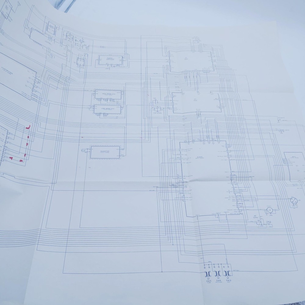 Heathkit HW-5400 SSB Transceiver Manual/Schematic/Layout Pullouts