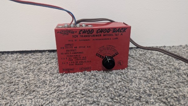 Vintage Pacemaker Choo Choo Pack Model 161 A Train Transformer - Untested