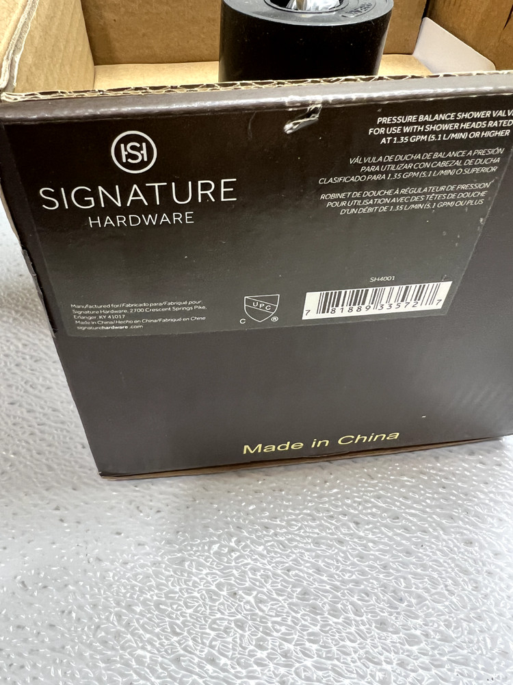 Signature Hardware 449102 St. Martin Dual Function Pressure Balanced Chrome READ