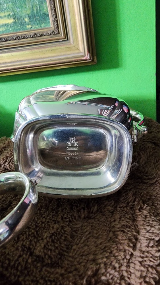 😎NICE! GORHAM ANTIQUE SHELL & GADROON SILVERPLATED 4pc COFFEE & TEA SET☕️🍵🍚🥛