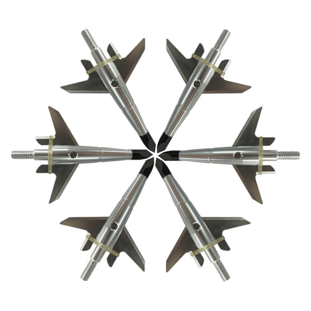 12Pcs 100Gr Swhacker Hunting Broadheads Expandable Sharp Blade Crossbow Tips Bow