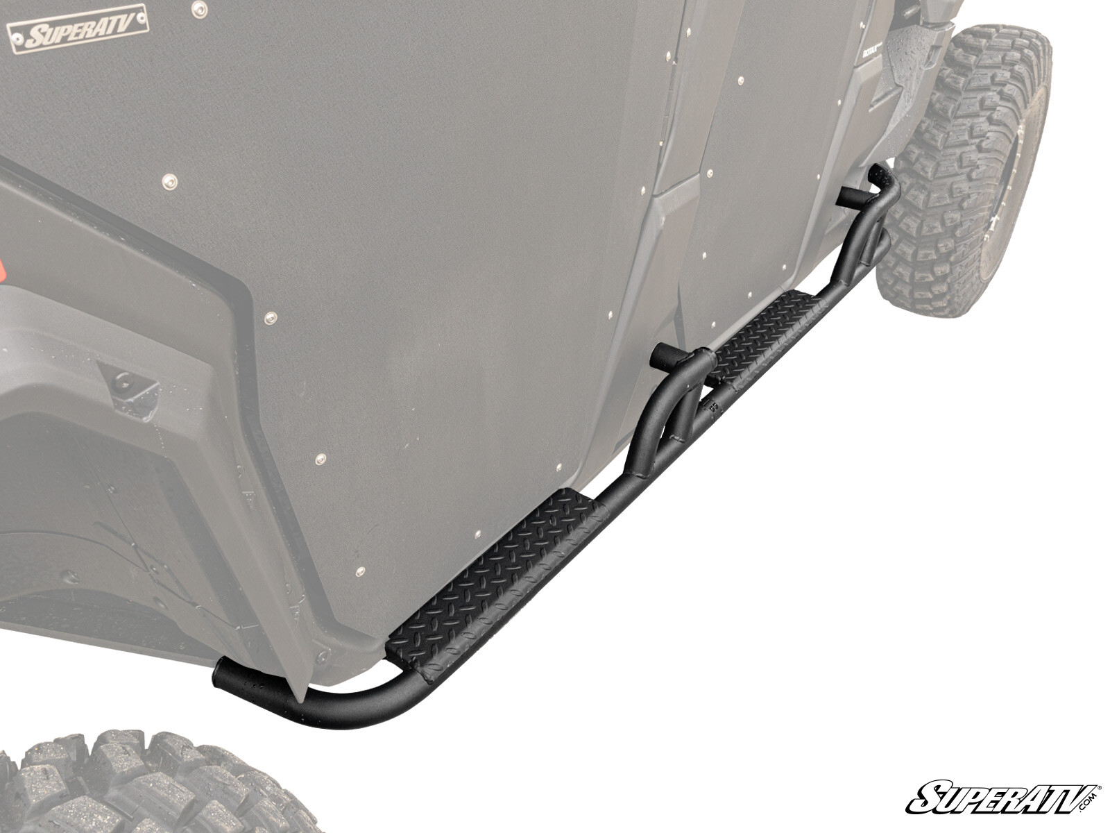 SuperATV Heavy-Duty Nerf Bars for Can-Am Defender MAX