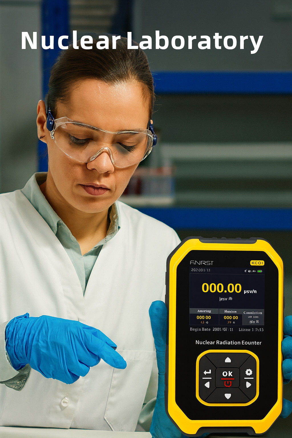 Geiger Counter Radiation Detector Nuclear Radiation Monitor X Gamma Beta Meter