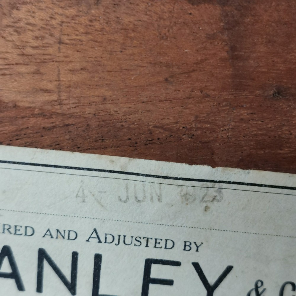 Stanley Vintage 1923 Dumpy Level Engineering Rare With Original Box