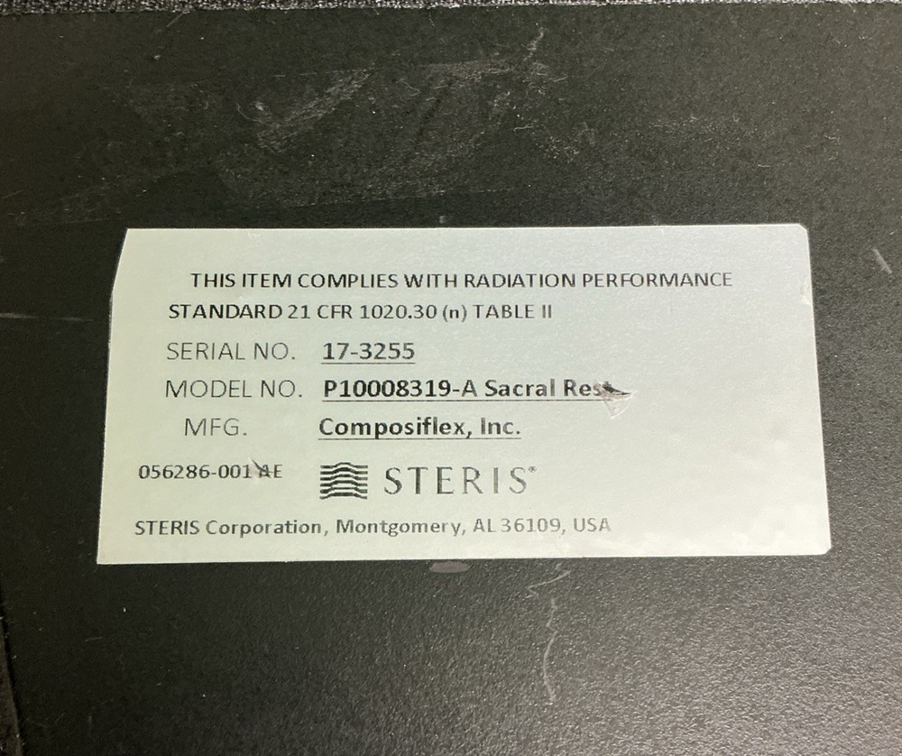 Steris Sacral Rest Model P10008319-A